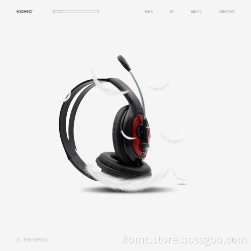 Computer Headset Earphone Headhand Hi-Fi Noise Cancelling Stereo Earphones Headphones for Computer MP3 MP4 Mobile Phone